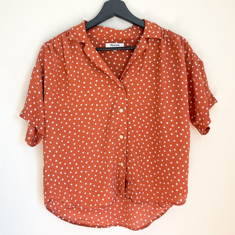 Madewell Silk Camp Shirt Size XS